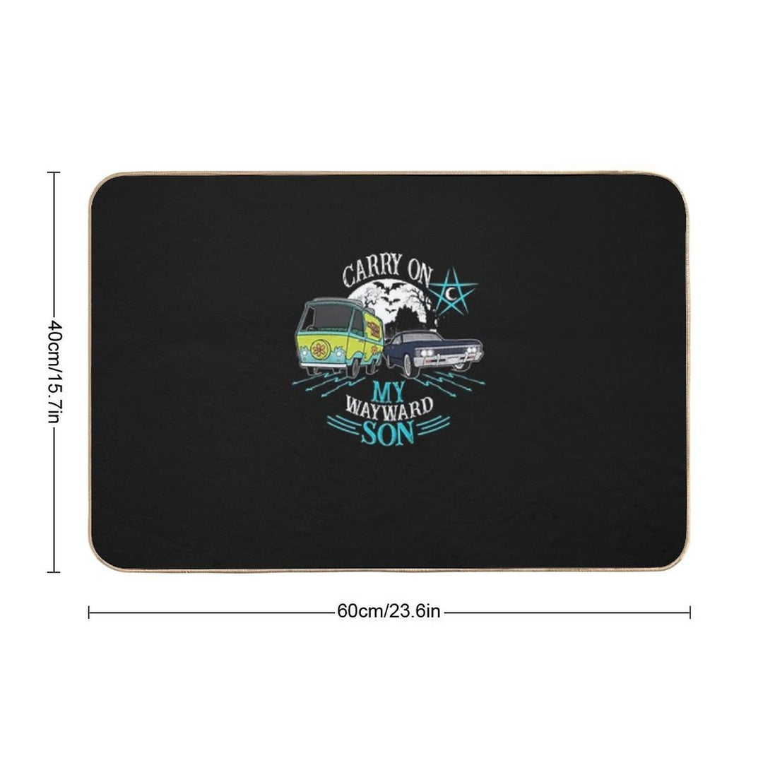 Supernatural Carry On My Wayward Son , Supernatural , Supernatural Winchester  Long-Lasting Bath Mat