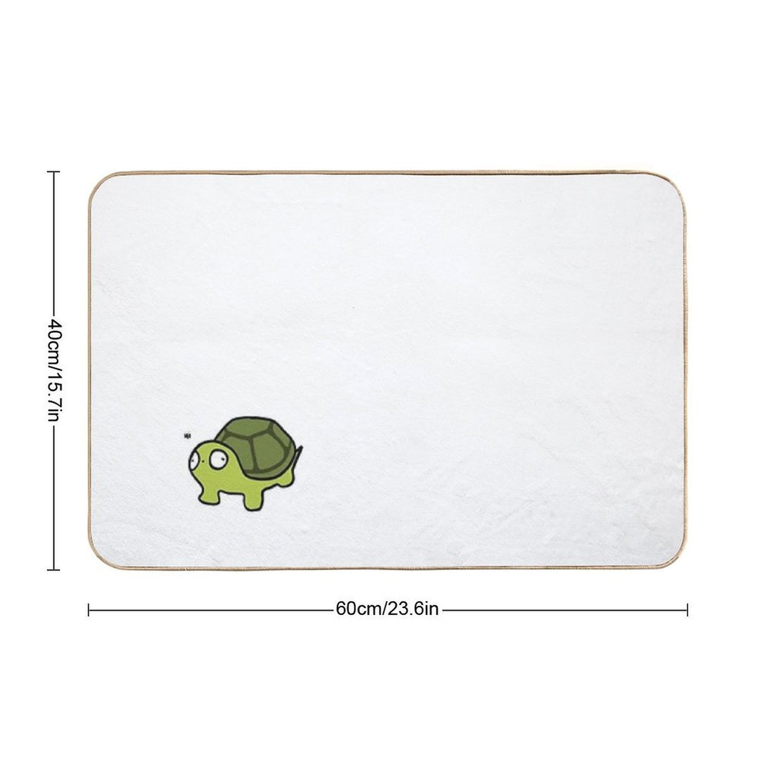 Little Tutrle Saying Hi  Eco-Friendly Bath Mat