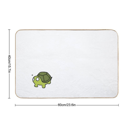 Little Tutrle Saying Hi  Eco-Friendly Bath Mat