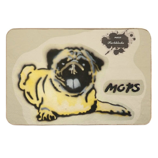 A Lying Pug  Odorless Bath Mat