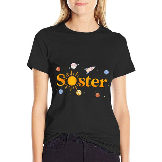 Sister of The Birthday First Trip Around The Sun Bday Boy  Graphic-printed T-Shirt