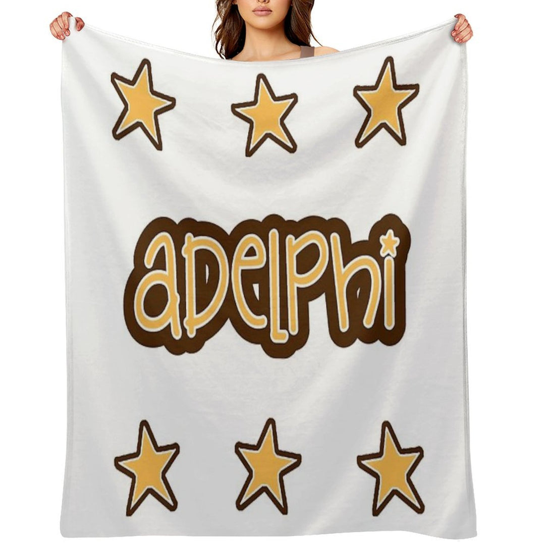 Adelphi University Travel-friendly Throw Blanket