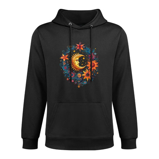 Mystic Sun And Moon Woman Mystical Flowers Aesthetic Unisex Design Hoodie