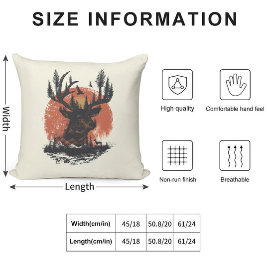 Look Deep Into Nature Soft Durable Construction Throw Pillow