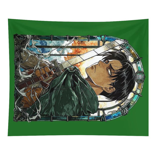 Scout Squad Leader Stained Glass Tapestry