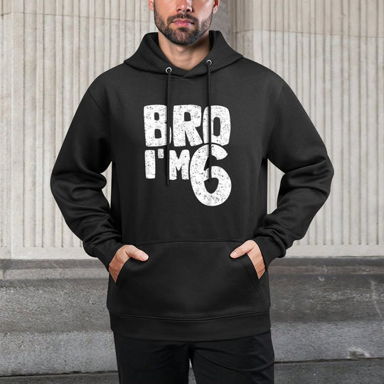 Bro I'm 6 It's My 6th Birthday 6 Year Old Birthday Shape Retention Hoodie