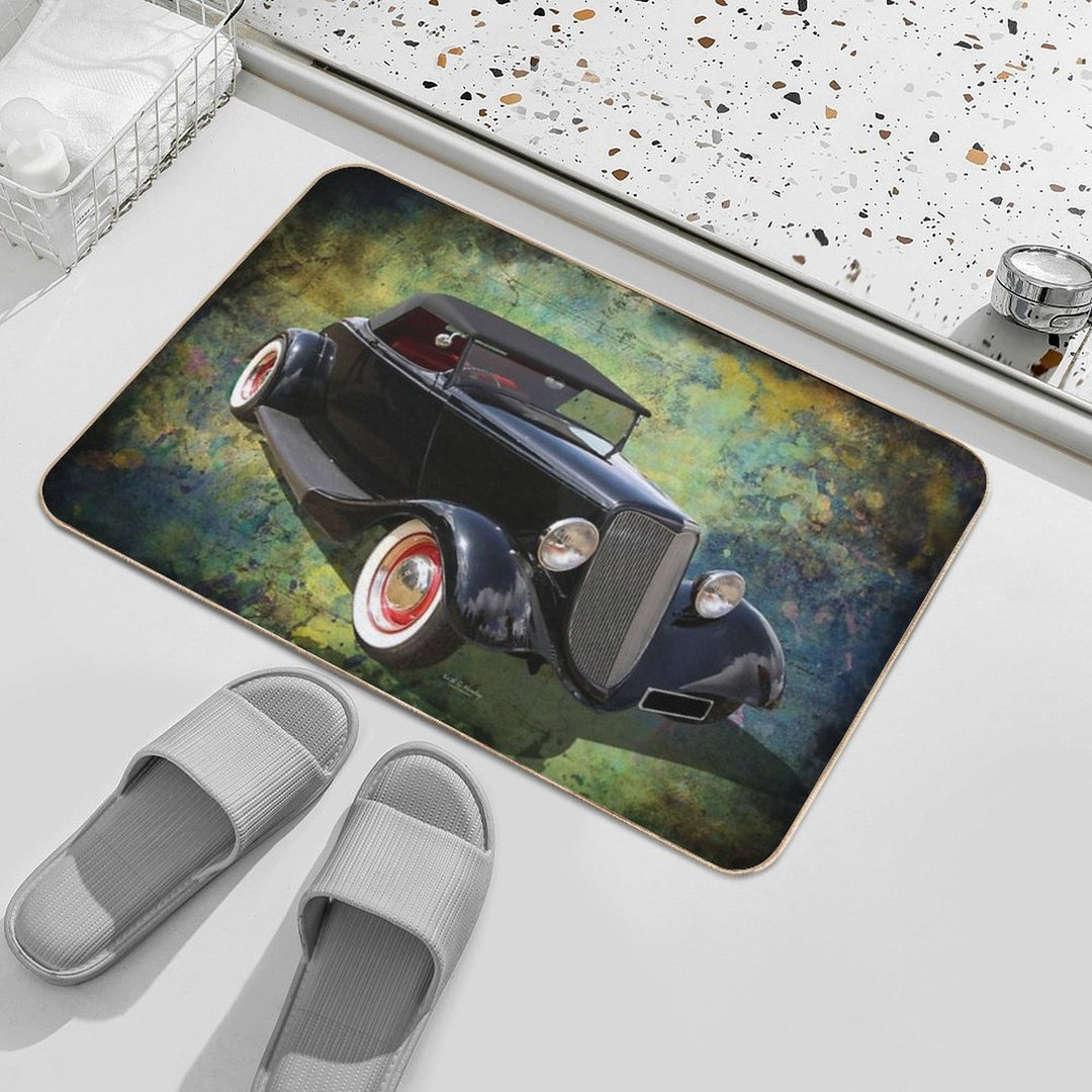 34 Black  Dirt-Trapping Bath Mat