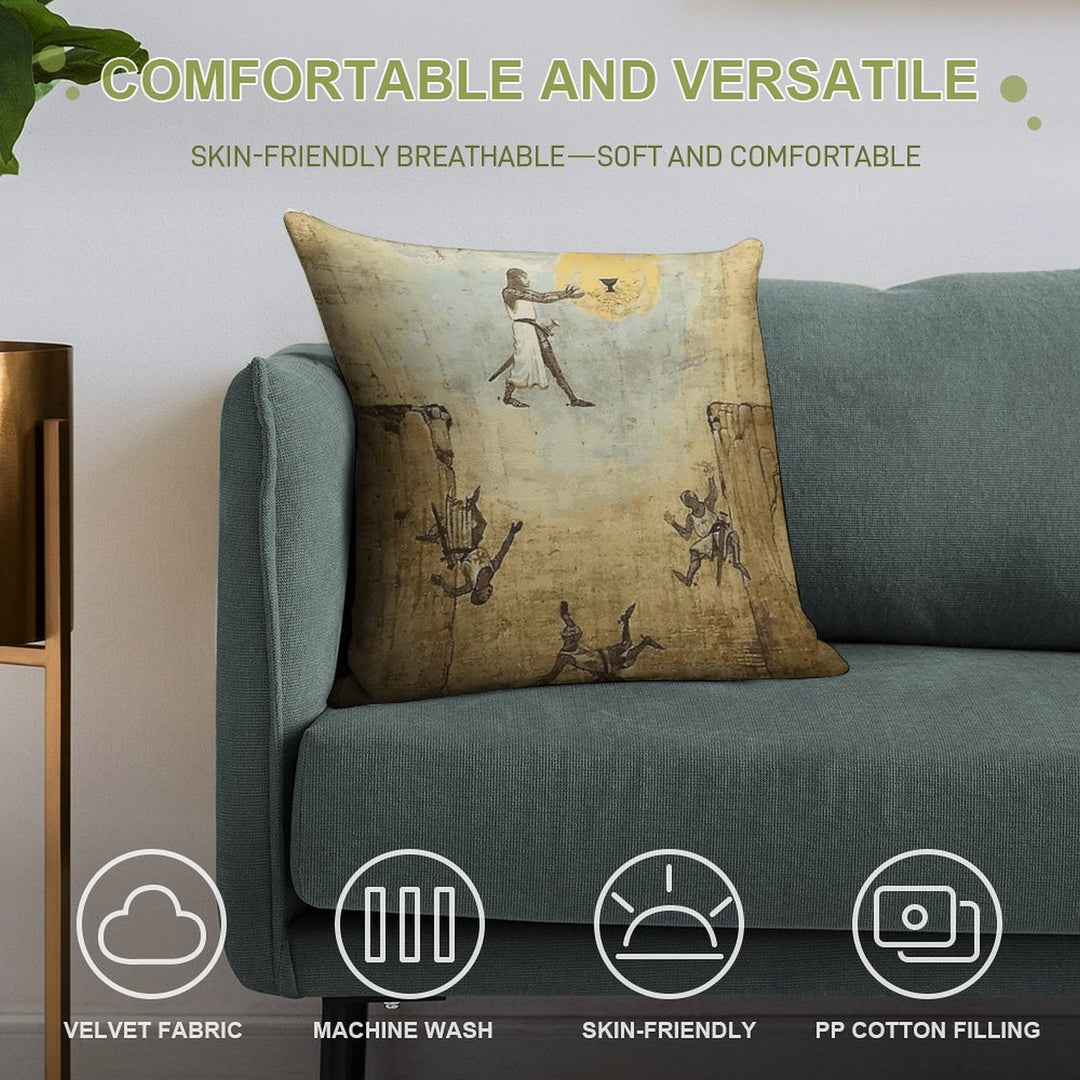 Jump of Faith Soft Anti-Pilling Throw Pillow