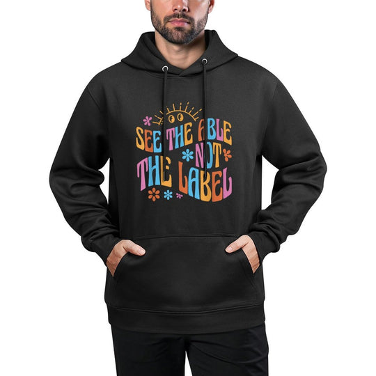 Special Education Teacher Autism See The Able Not The Label Moisture-Wicking Hoodie