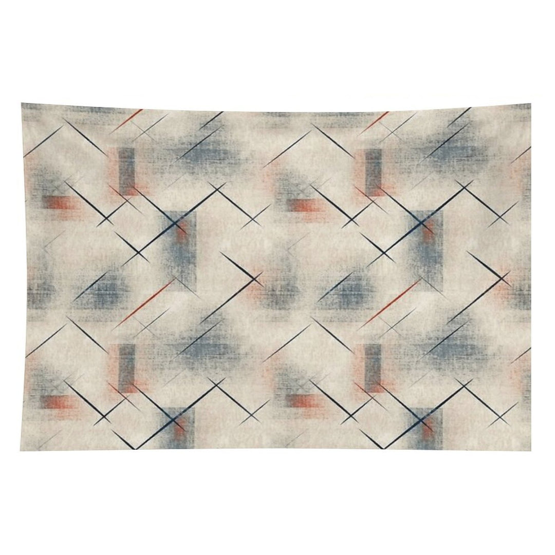 Retro Abstract Geometric Pattern – Mid Century Modern Art Tapestry
