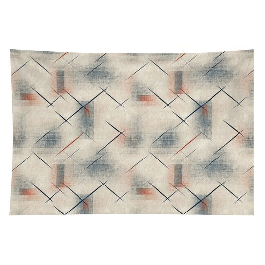 Retro Abstract Geometric Pattern – Mid Century Modern Art Tapestry