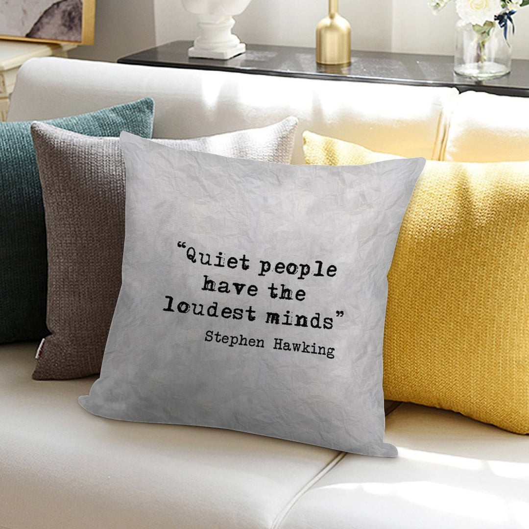 Quiet People Soft Warmth Comfort Throw Pillow