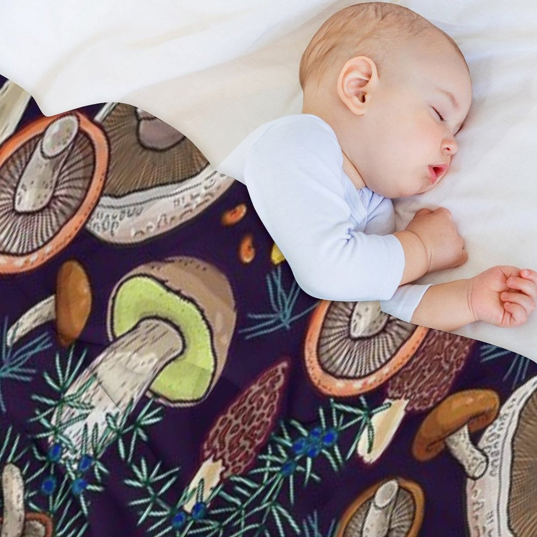 Dark Dream Forest Eco-conscious Throw Blanket