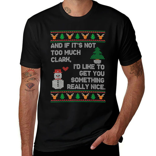 Ugly Christmas Sweater Winter Vacation Christmas Tree  Graphic-printed T-Shirt