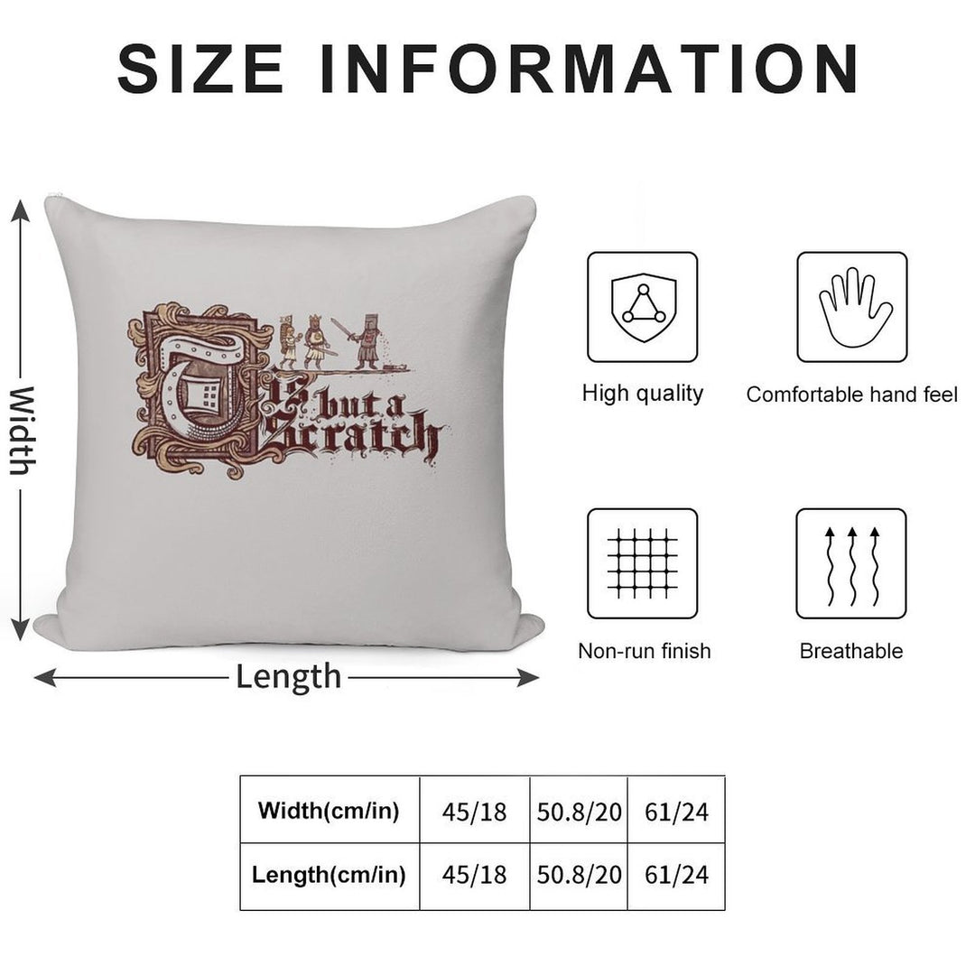 Tis But A Scratch Soft Multiple Sizes Throw Pillow