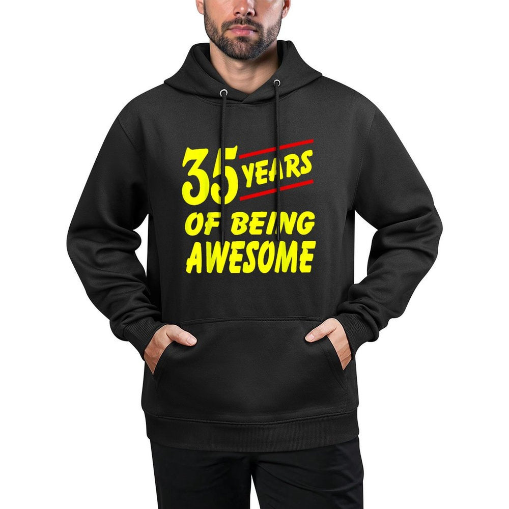 My 35th Birthday 35 Years Of Being Awesome Relaxed Fit Hoodie