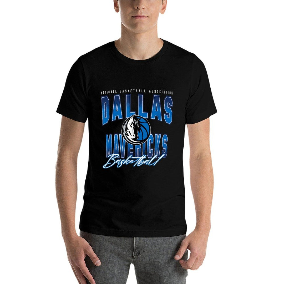 Dallas Mavericks Official NBA Modern Classic Fit Black, Small  Wrinkle-resistant T-Shirt