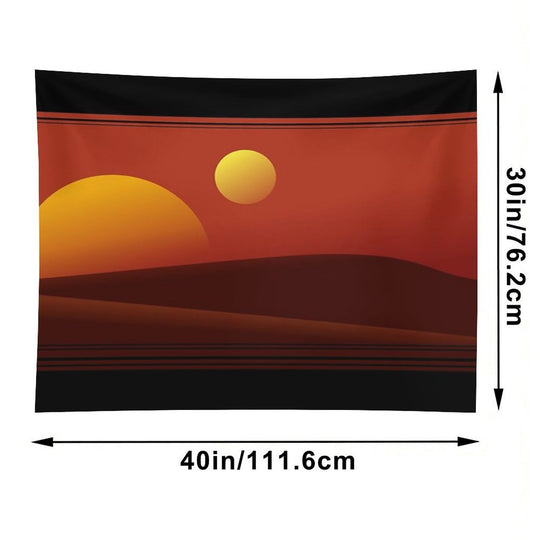 TATOOINE SUNSET Tapestry