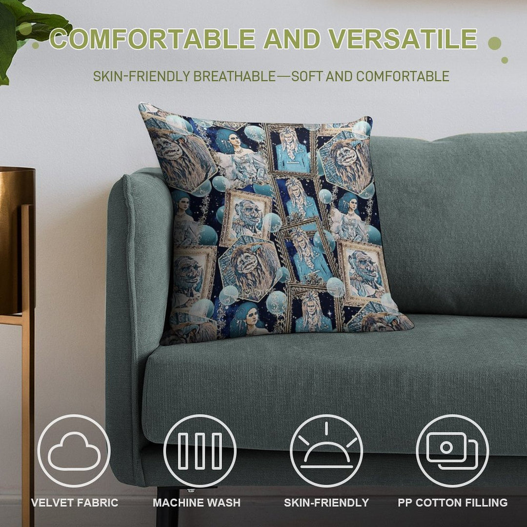 Labyrinth Soft Reinforced Edging Throw Pillow