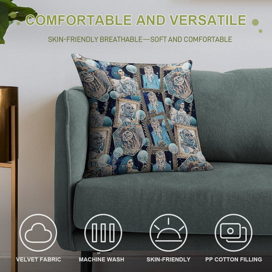 Labyrinth Soft Reinforced Edging Throw Pillow