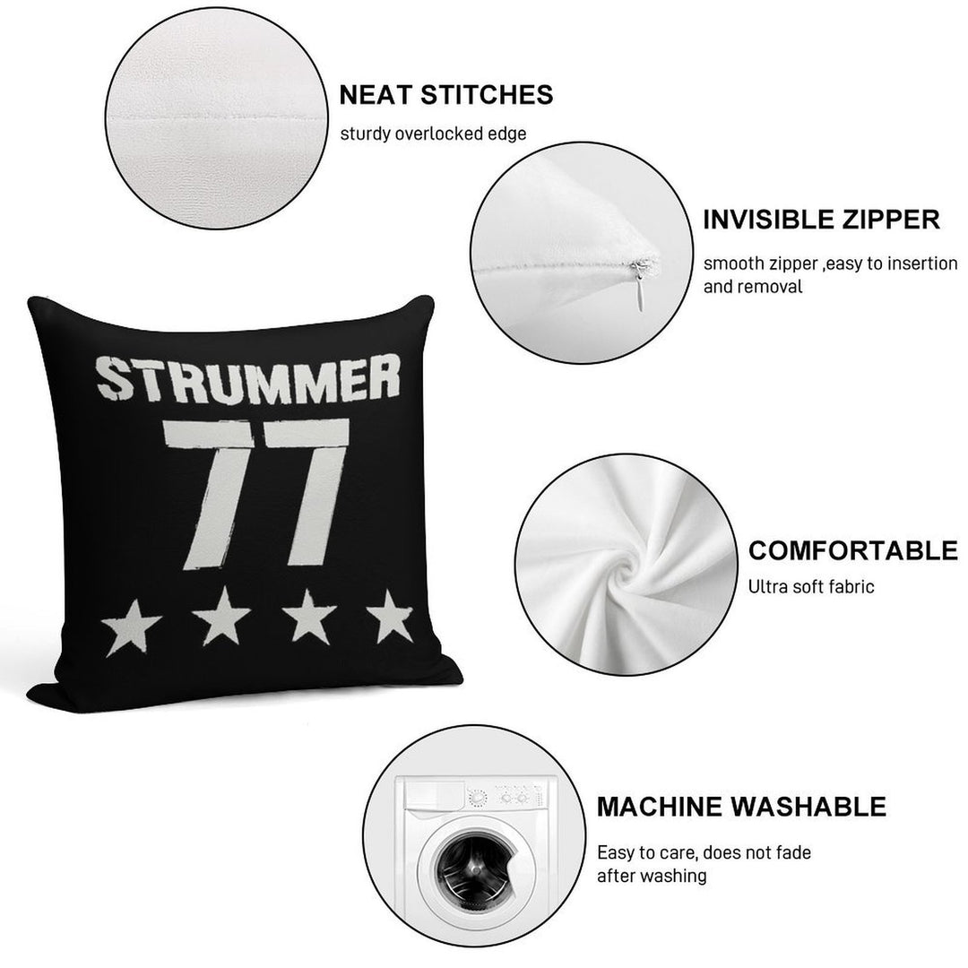 STRUMMER - 77 Soft Easy Maintenance Throw Pillow