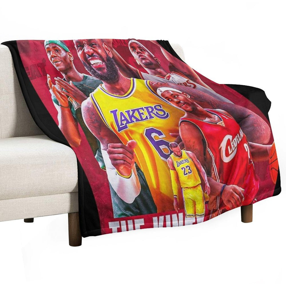 All Time LeBron James The King James Comfort Throw Blanket