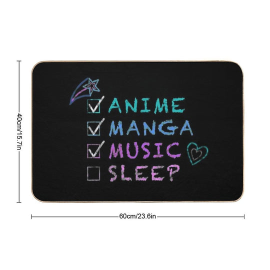 Anime Lover Checklist  Pet-Safe Bath Mat