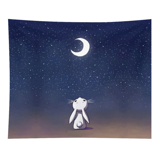 Moon Bunny Tapestry