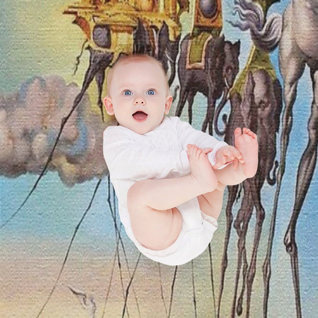 The Temptation of St. Anthony Machine-washable Throw Blanket