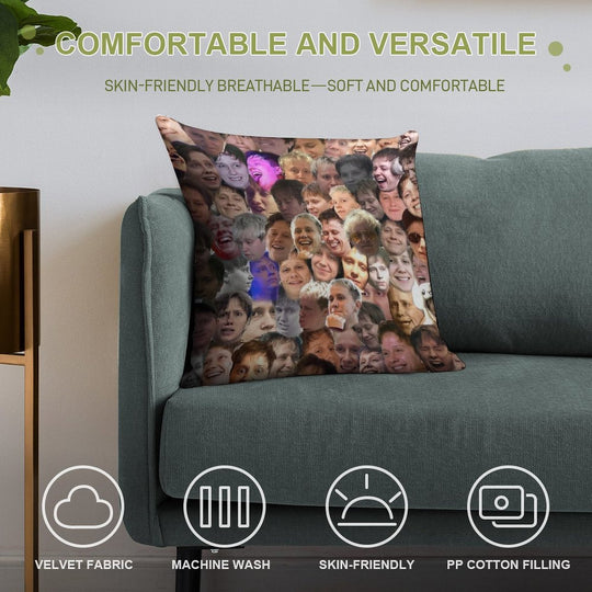 CONOR MASON PILLOW Soft Short Plush Fabric Throw Pillow