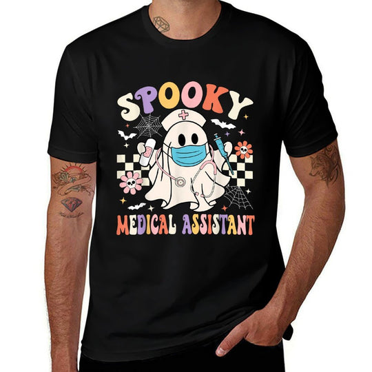 Spooky Medical Assistant Ghost Medical Assistant Halloween  Odor-resistant T-Shirt