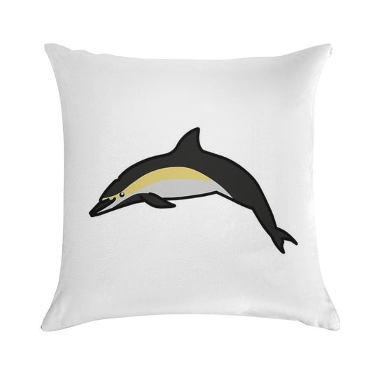 Common Dolphin Soft Bedroom Essential Throw Pillow