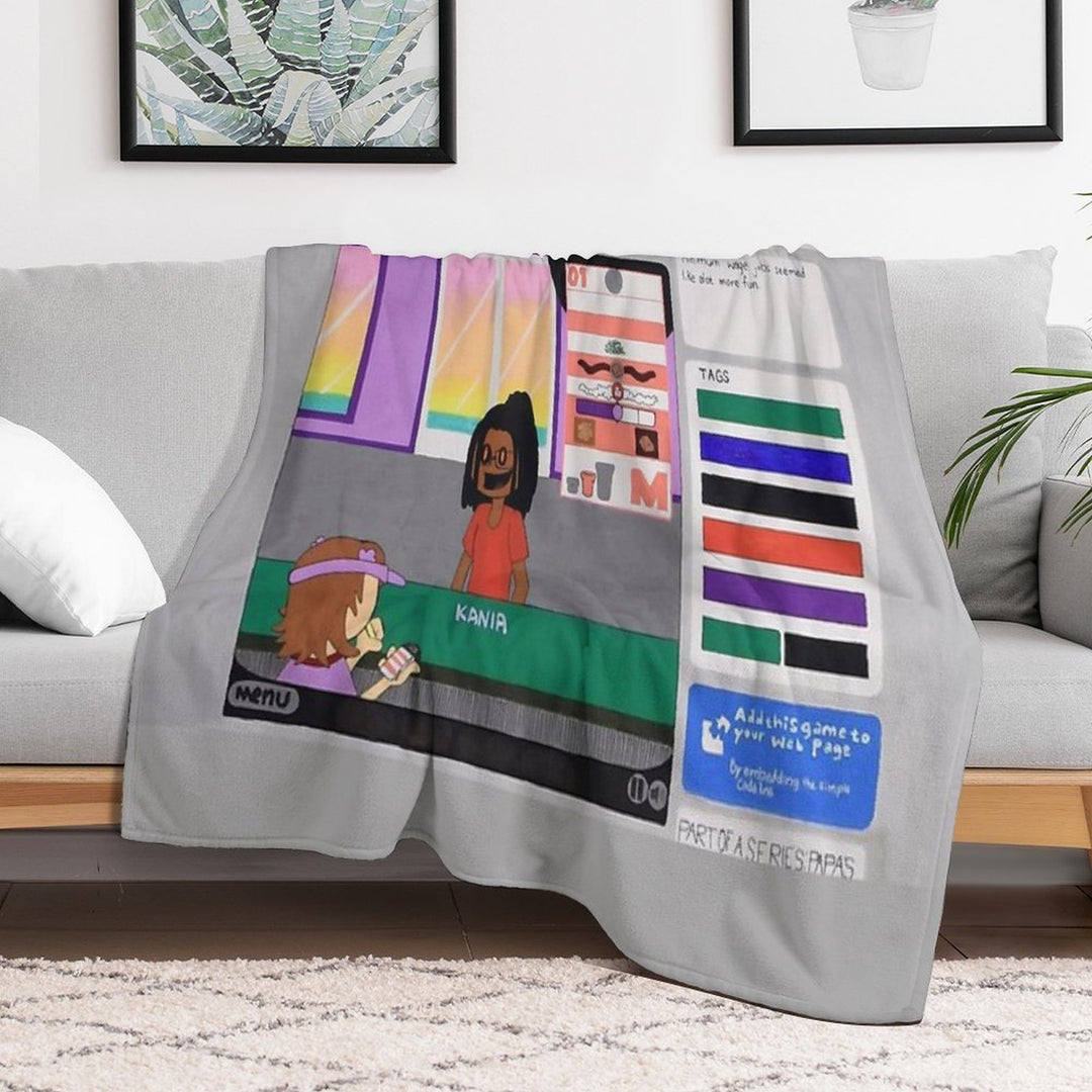 Child Labor Simulator Eco-conscious Throw Blanket