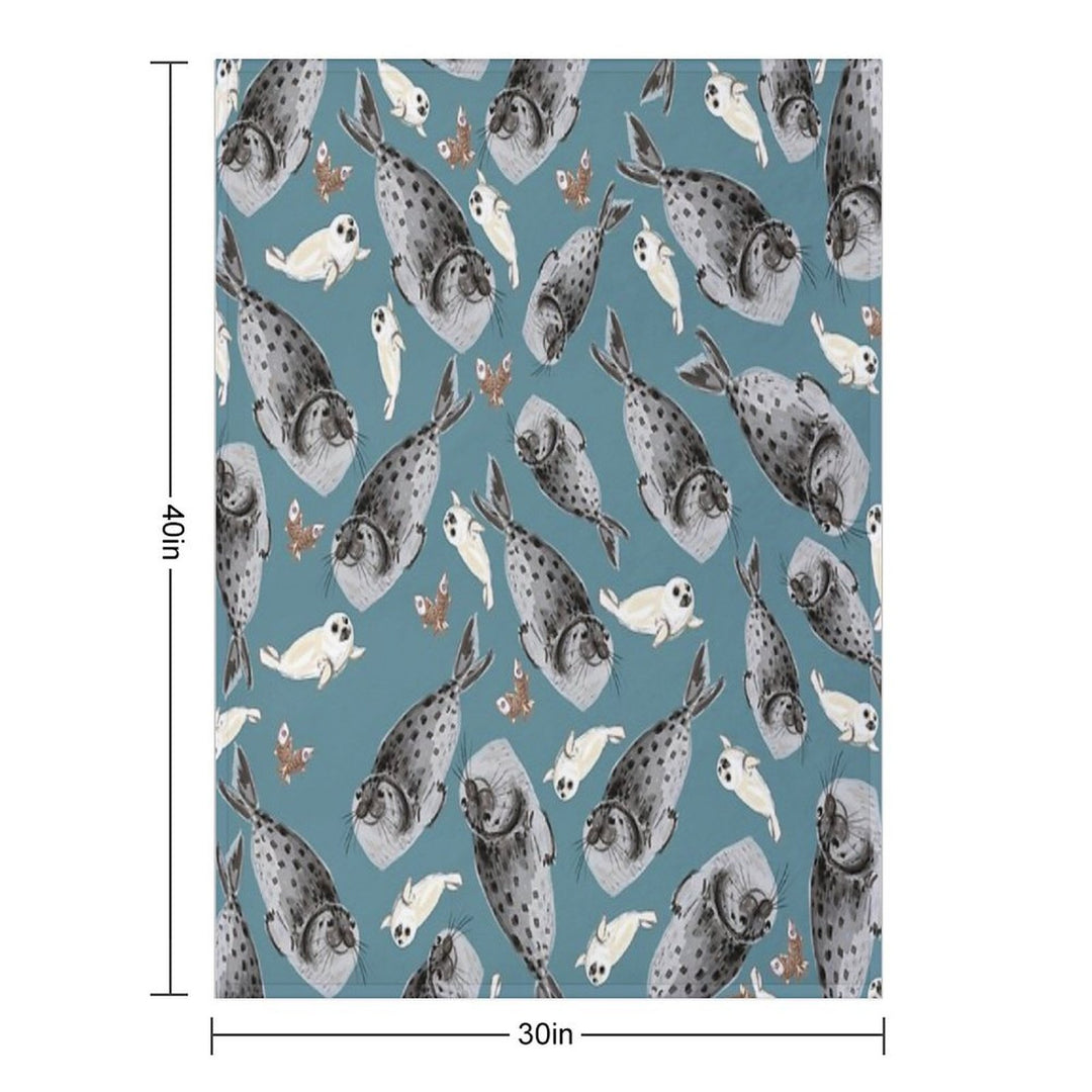 Common Seal Anti-pilling Throw Blanket
