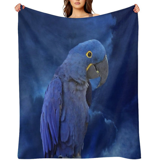 Hyacinth Macaw Quick-dry Throw Blanket