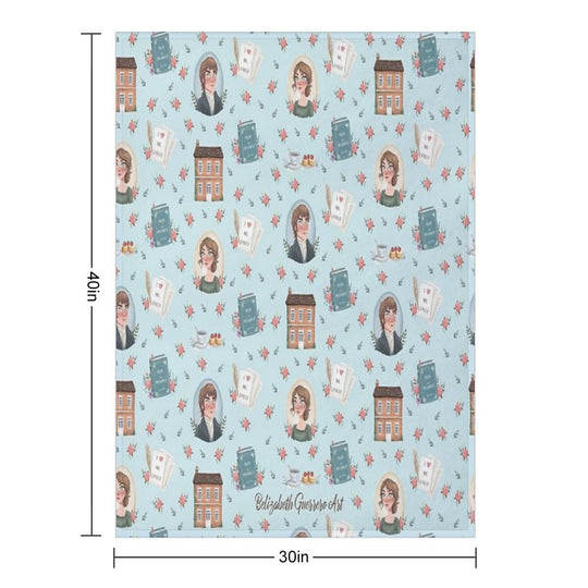 Pride And Prejudice - Jane Austen Inspiration Sustainable Throw Blanket