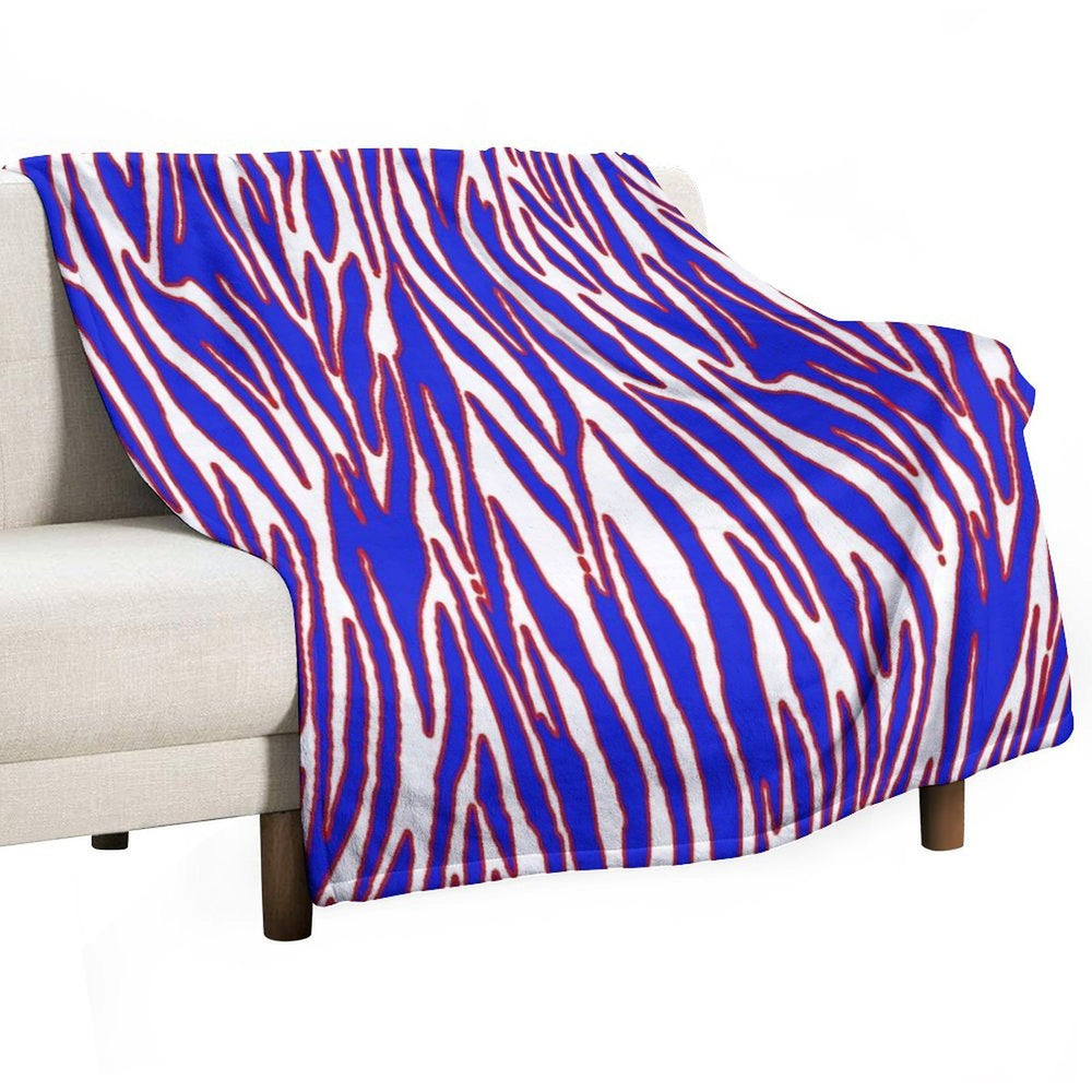 Zuba Print Pattern Eco-conscious Throw Blanket