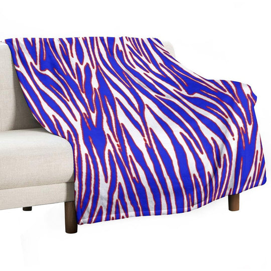 Zuba Print Pattern Eco-conscious Throw Blanket