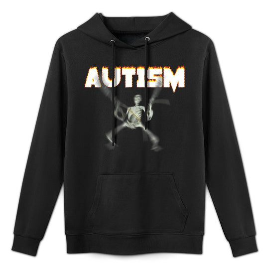 Autism Skeleton Funny Oddly Specific Dank Meme Easy Care Hoodie