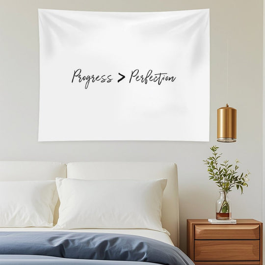 Progress Over Perfection Tapestry