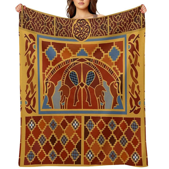 Imagining Sutton Hoo The Boars Versatility Throw Blanket
