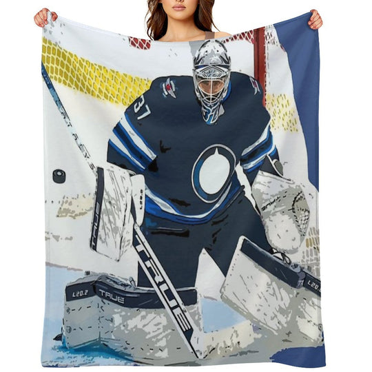 Connor Hellebuyck Anti-pilling Throw Blanket
