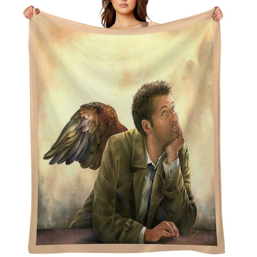 Castiel Renaissance Style Shrink-resistant Throw Blanket