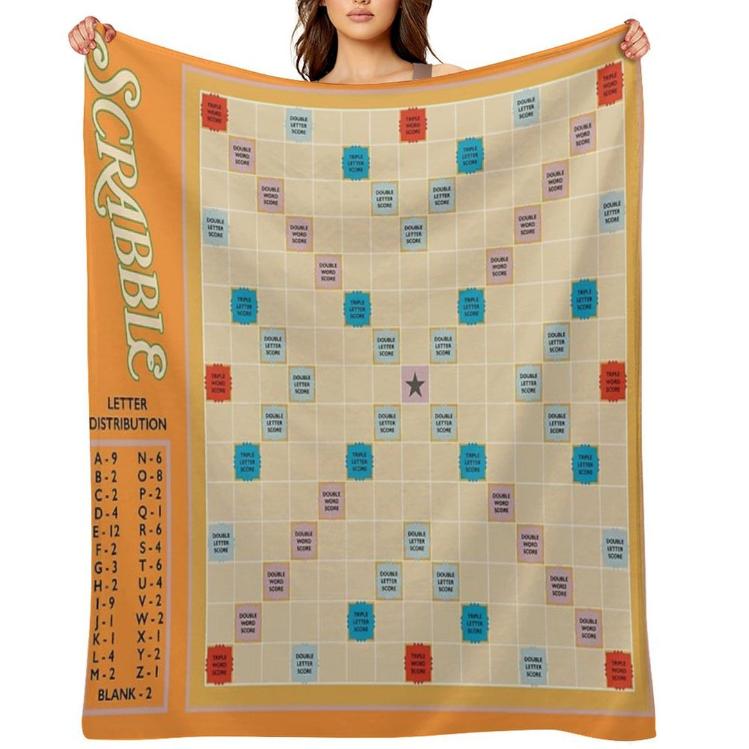 Scrabble Lightweight Throw Blanket
