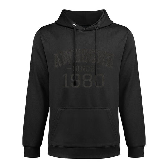 Awesome Since 1980 Vintage Style Born in 1980 Birthday Gift Breathable Fabric Hoodie