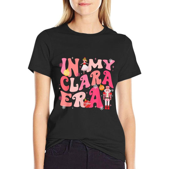 In My Clara Era Nutcracker Xmas Christmas Pajamas Holiday  Slim-fit Cut T-Shirt