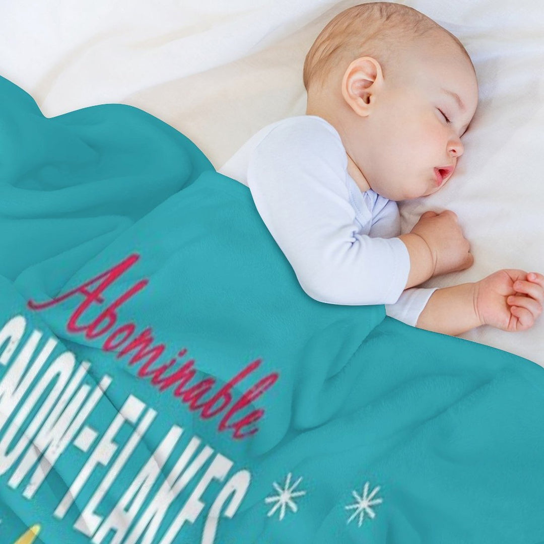 Abominable Snowflakes Quick-dry Throw Blanket