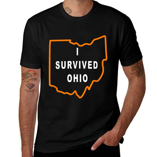 I Survived Ohio Meme  Tagless Design T-Shirt