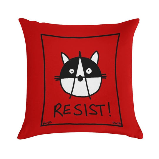 Resist! With The Raccoons of The Resistance Soft Multiple Sizes Throw Pillow