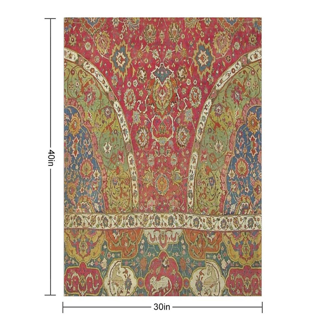 Antique Kilim 8 Easy Care Throw Blanket